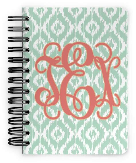 Custom Monogram Spiral Notebook 5x7 Youcustomizeit