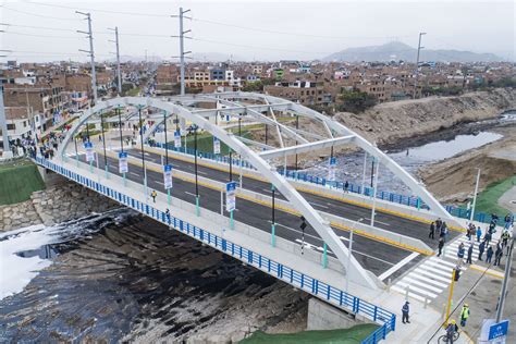 ¡buena Noticia Inauguran Puente Vehicular Sobre El Río Rímac Que Une