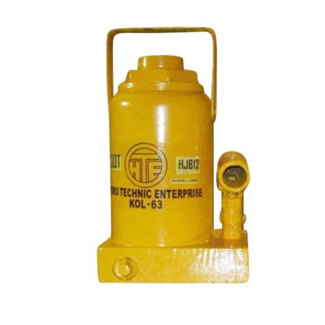 Yellow 30T Mild Steel Hydraulic Jack For Heavy Duty Vehicle Lifting