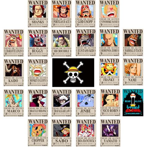 Buy Tyzzhoa Pcs Anime Op Wanted S Cm New Bounty Edition