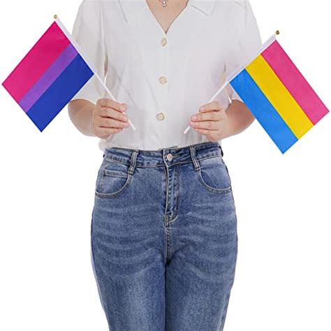 Jmkcoz 60 Pack Mini Gay Pride Stick Flags Rainbow Gay Pride Flag Small