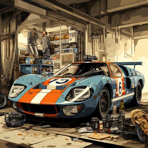 Blue Ford GT40 by ElMehraga on DeviantArt