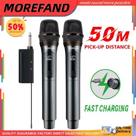 Jual Mic Wireless Microphone Karaoke Profesional Wireless MIC 2 Double