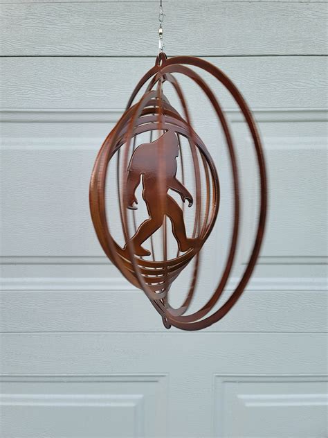 Bigfoot Wind Spinner For Yard Sasquatch Gifts Cryptidcore Decor