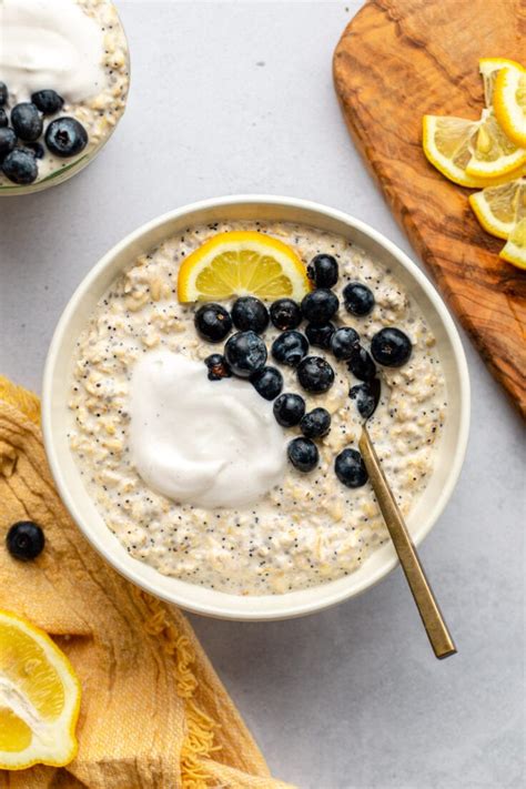 Lemon Poppy Seed Overnight Oats From My Bowl