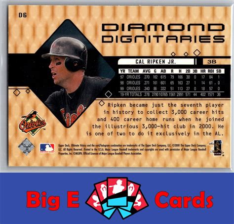 Upper Deck Ultimate Victory Cal Ripken Jr D Diamond Dignitaries