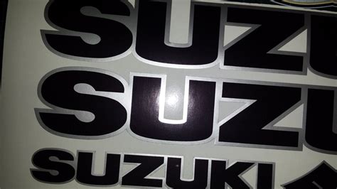 Suzuki Decals Stickers Black And Silver Gsx Vstrom Bandit Gsf Dr Dl Vz An