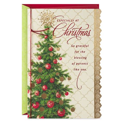 Grateful for Your Blessings Christmas Card for Parents - Greeting Cards - Hallmark