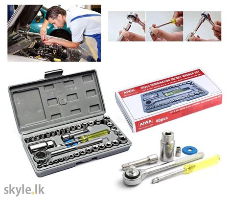 Aiwa Pc Socket Wrench And Tool Kit Set Skyle Lk