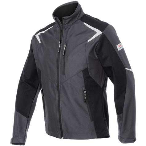 Kübler Bodyforce Softshell Jacke Anthrazit Schwarz 3XL