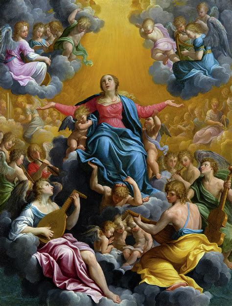 Assumption Of The Virgin 1596 Painting By Guido Reni