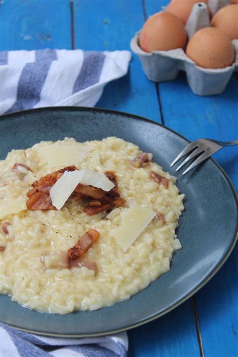 Risotto Alla Carbonara Una Rivisitazione Insolita Veloce E Gustosa