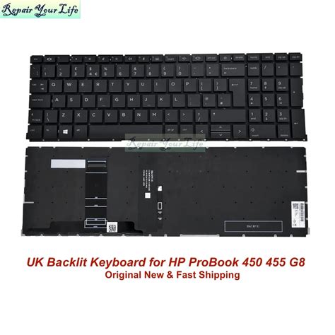 Clavier Avec R Tro Clairage Pour Ordinateur Portable Hp Probook