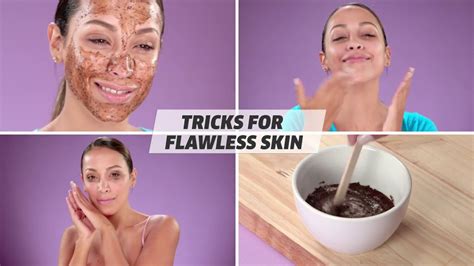 How To Get Flawless Skin At Home Naturally Youtube