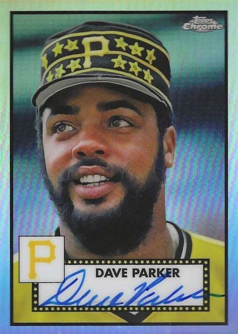 Dave Parker Topps Chrome Platinum Anniversary Refractor Auto Pa