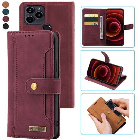 Blu G91s Notebook Style Card Caseleather Magnetic Flip Phone Case For