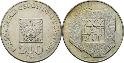 Polen 200 Zloty 1974 EF MA Shops