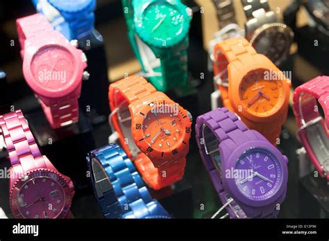Assorted Wristwatches In A Store Stock Photo Alamy