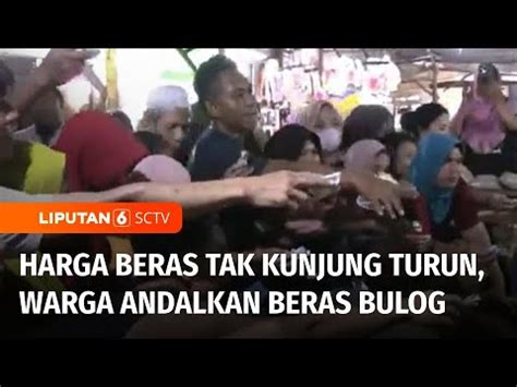 Satu Satunya Beras Dengan Harga Wajar Belasan Ton Beras Bulog Ludes