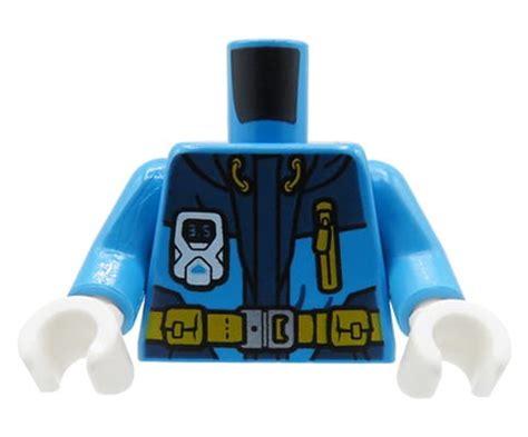 Lego Minifigure Torso Jacket With Hood And Belt Extra Extra Bricks