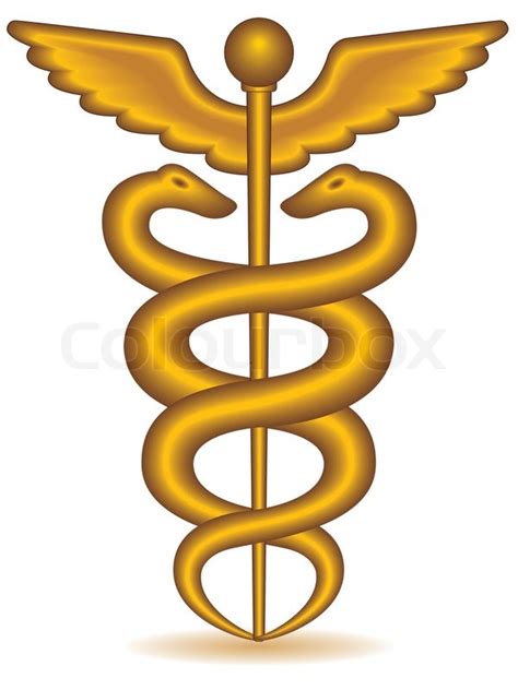 Medizinische Symbol Caduceus Auf Stock Vektor Colourbox