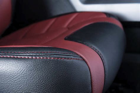 Black and Red Katzkin Leather Seat - Katzkin