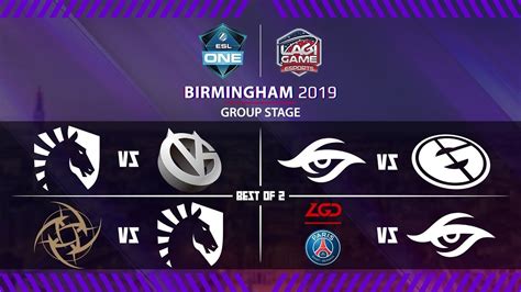 Dota Psg Lgd Vs Team Secret Bo Esl One Birmingham