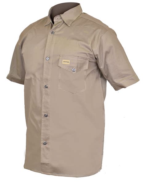 Khaki Ph Short Sleeve Shirt Bushveld Camo Clothing Store