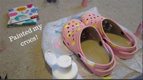 Painting My Crocs And Working Out Youtube