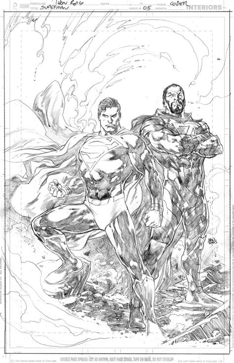 Superman 2018 05 Cover Ivan Reis Pencils Only Original Comic Art