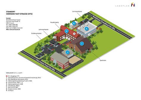 Lageplan Berufliche Schule Husum