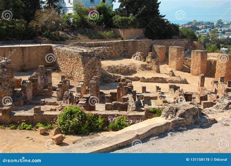 Ruins of Ancient Carthage in Tunisia Stock Photo - Image of arab, ancient: 131158178