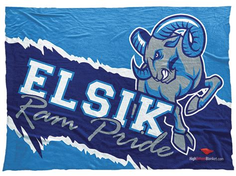 Alief Elsik Ram Pride high school mascot blanket. Show your school ...