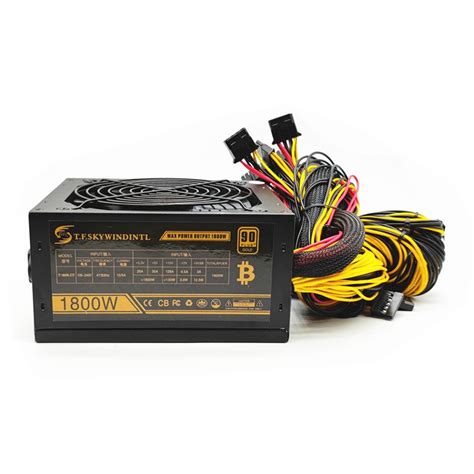 China 1800W Bitcoin Mining PSU PC Power Supply Computer Mining Rig 6