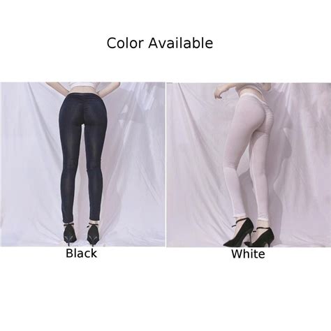 Sexy Weiße Dünne Yoga Hose Für Frauen Durchsichtig Und Hochelastisch 60 76 C Ebay