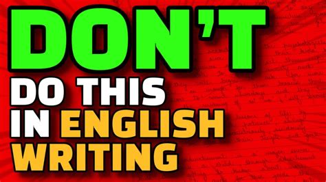 How To Get Full Marks In English Writing Youtube