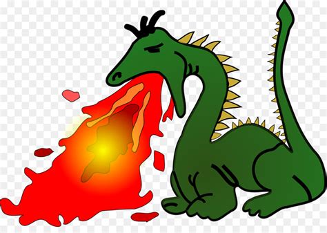 Fire Breathing Dragon Clip Art Abstract Art Green Dragon Spitting