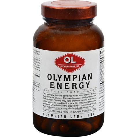 Olympian Labs Olympian Energy 100 Capsules Walmart