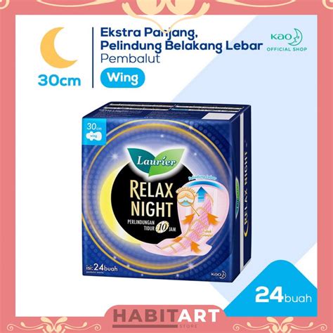 Jual Laurier Pembalut Relax Night Wing Cm Shopee Indonesia