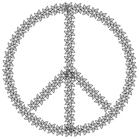 Download Floral Peace Sign Svg Freepngimg