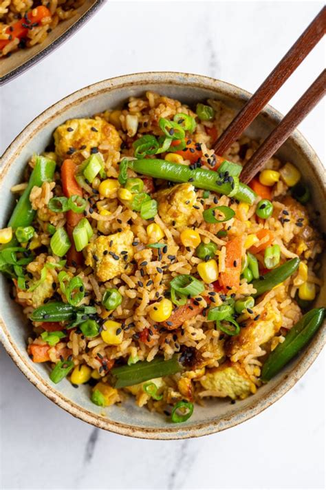 Tofu Fried Rice Food With Feeling