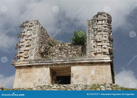 Chac Masks Uxmal Maya Site stock image. Image of construction - 2747319