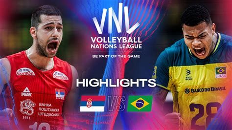 🇷🇸 Srb Vs 🇧🇷 Bra Highlights Week 1 Mens Vnl 2024 Youtube