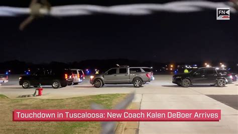 Touchdown In Tuscaloosa New Crimson Tide Football Coach Kalen DeBoer