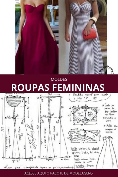 Vestidos Bonitos E Simples Moldes De Roupas Para Imprimir Moldes De Roupas Vestido Sem