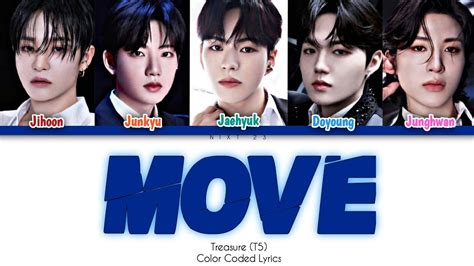 Treasure T Move Color Coded Lyrics Treasure Youtube