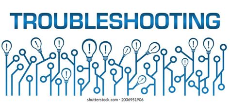 Troubleshooting Concept Image Text Related Symbols Stock Illustration