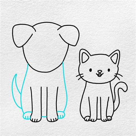 Drawing Of A Dog Easy Drawing Of A Cat Easy Beatty Homent87