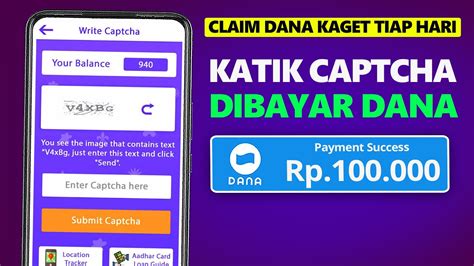 Lagi Viral Ketik CAPTCHA Dibayar DANA CLaim Dana Kaget Tiap Hari