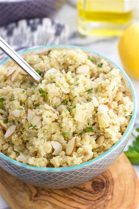 Lemon Herb Quinoa Salad With Parmesan